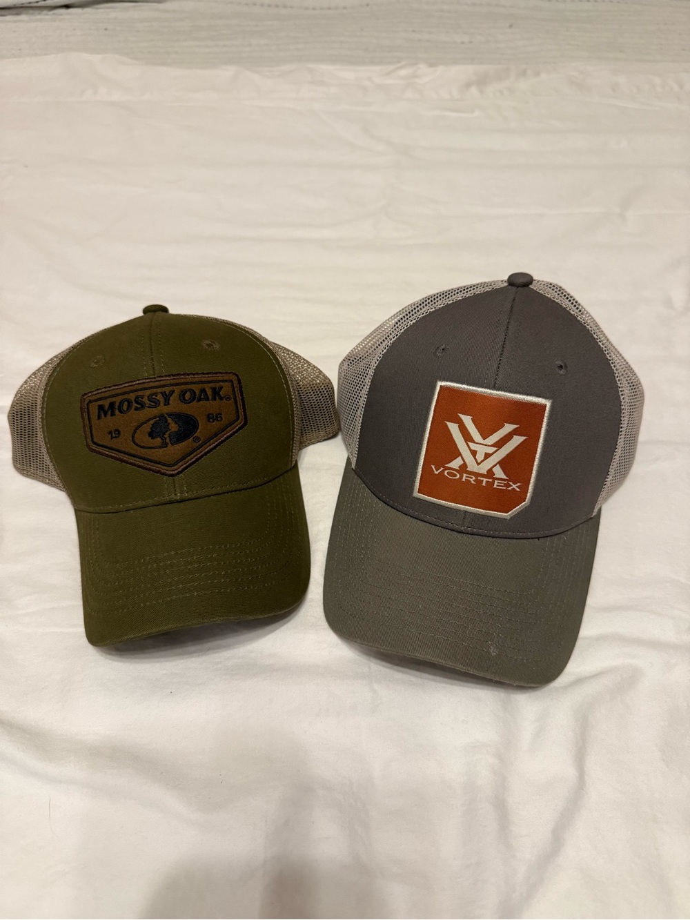 Mossy Oak and Vortex Hats